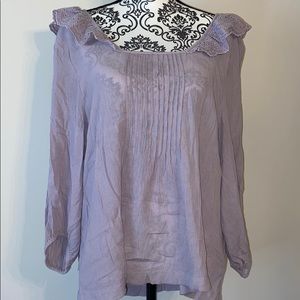 Lavender low back long sleeve